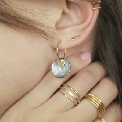 Shell abalone earrings
