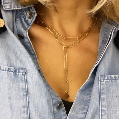 Collier Lou doré à l'or fin