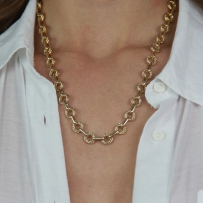 Collier Lisa doré à l'or fin