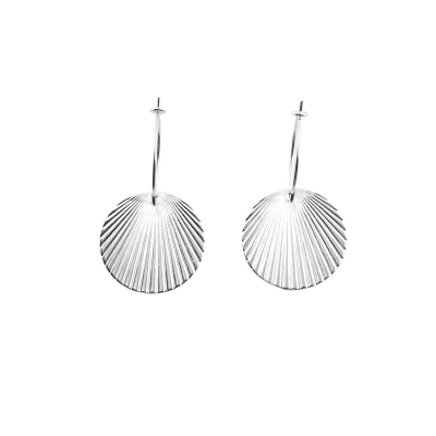 Empire silver plated earrings