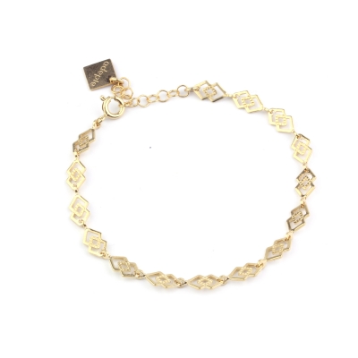 Twin gold plated bracelet