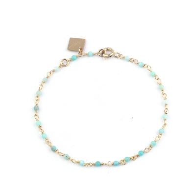 Dumbo amazonite gold plated bracelet
