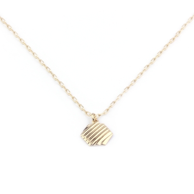 Collier Stripes doré à l'or fin