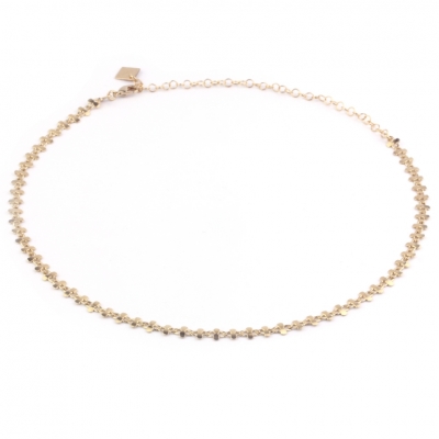 Rail Road Necklace Gold Plated