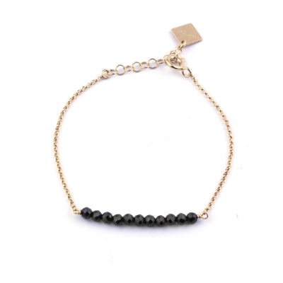 Mina black spinel bracelet