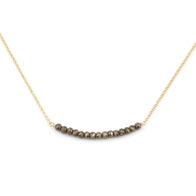 Mina pyrite necklace