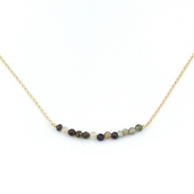 Mina tourmalines Necklace Gold Plated