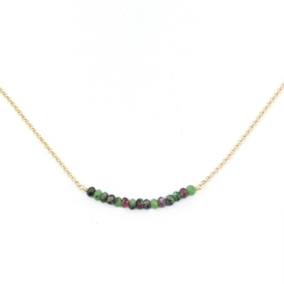 Mina Rubis zoisites  necklace