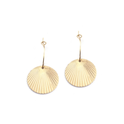 Empire gold plated earrings