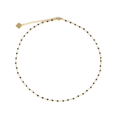 Dumbo Spinelle Noire Necklace Gold Plated
