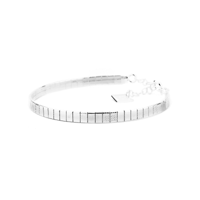Disco silver plated bracelet