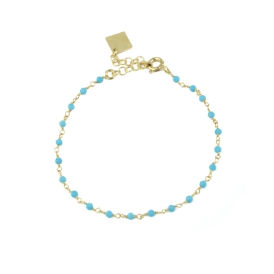 Dumbo turquoise gold plated bracelet