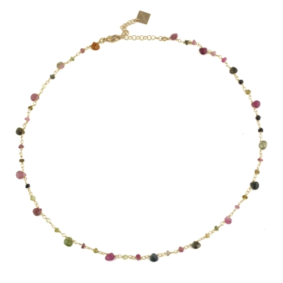 Chamarel Tourmaline Necklace Gold Plated