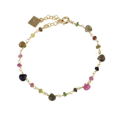 Chamarel tourmaline gold plated bracelet