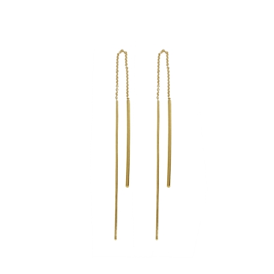 Fall gold plated earring