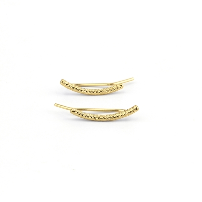 Boucles d'oreilles climbers Sissi dorée à l'or fin