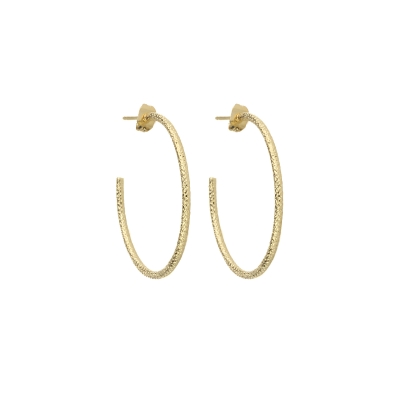 Sissi hoop earrings gold plated