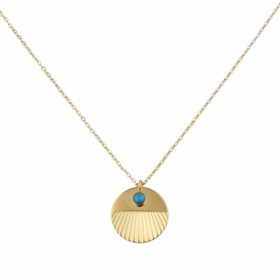 Nyx Turquoise Necklace Gold Plated