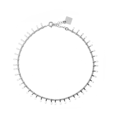 Naples Anklet Chain Silver Plated