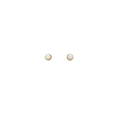 Nyx white mother of pearl stud earrings