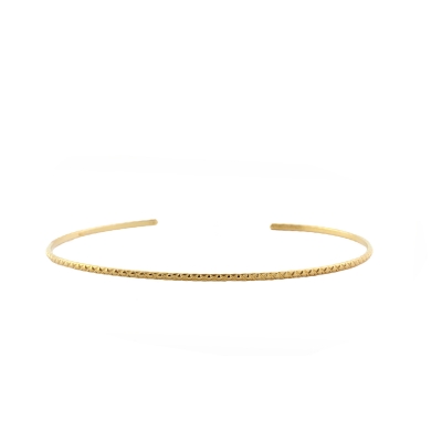 Crossed Bangle Gold Plated