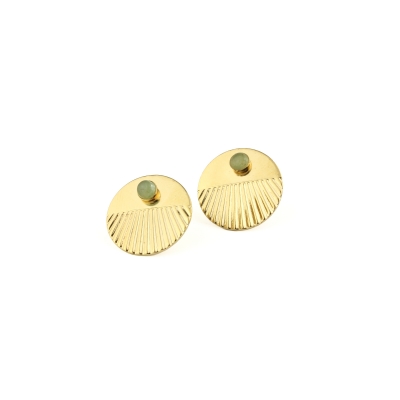Empire Aventurine stud earrings