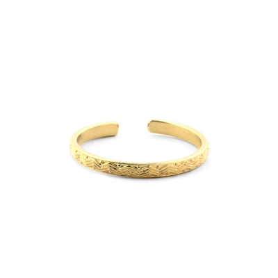 Wavy Ring Gold Plated