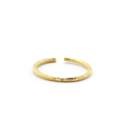 Bark Ring Gold Plated