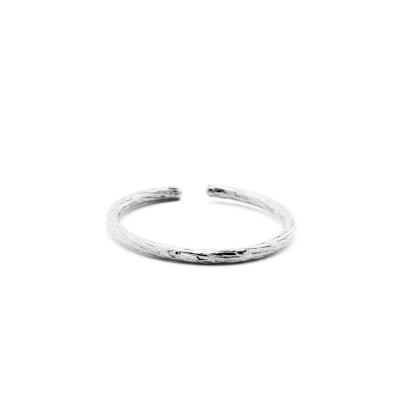 Bague Bark plaquée argent