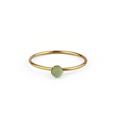 Bague Nyx Aventurine plaquée or