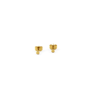 Dusty gold plated earring